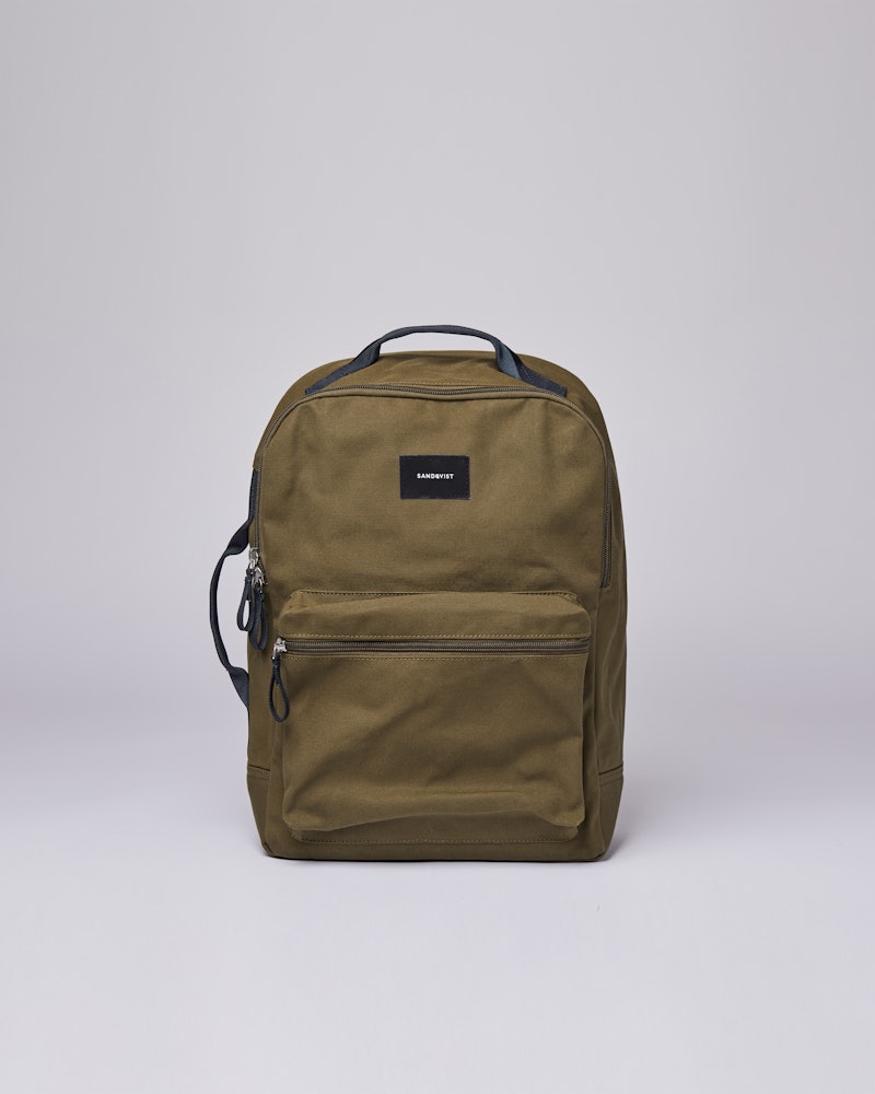 August belongs to the category Backpacks and is in color olive