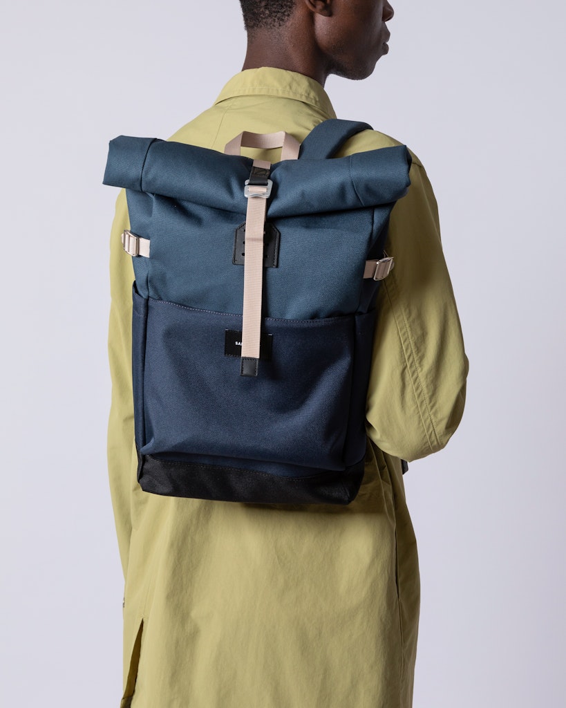 Sandqvist - Backpack - multi - steel - blue - navy - blue - ILON 6