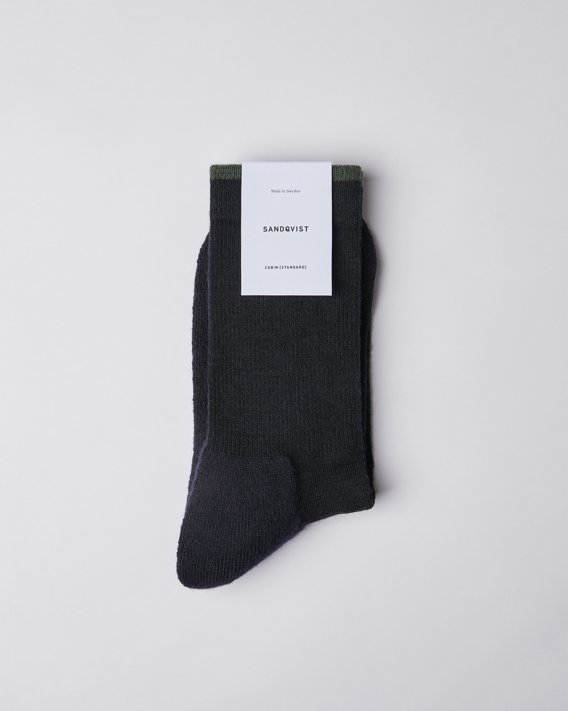 Wool Sock ist farbig black & green (1 oder 3)