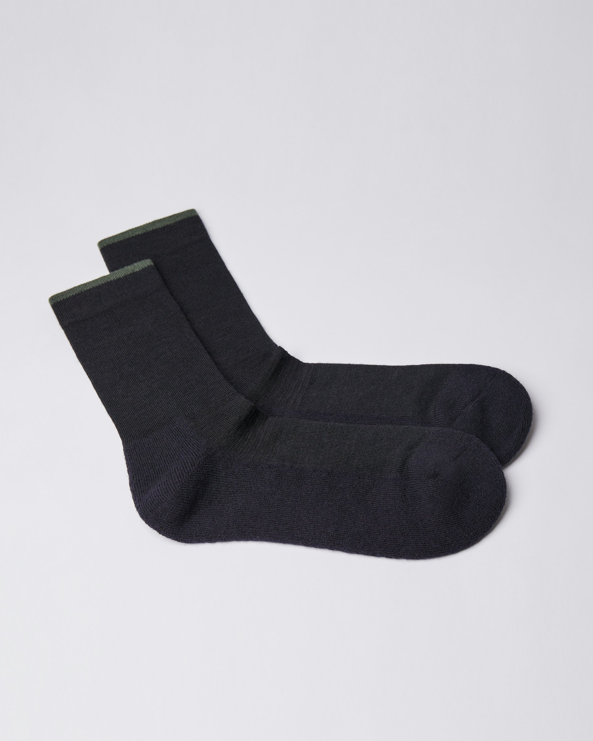 Wool Sock ist farbig black & green (3 oder 3)