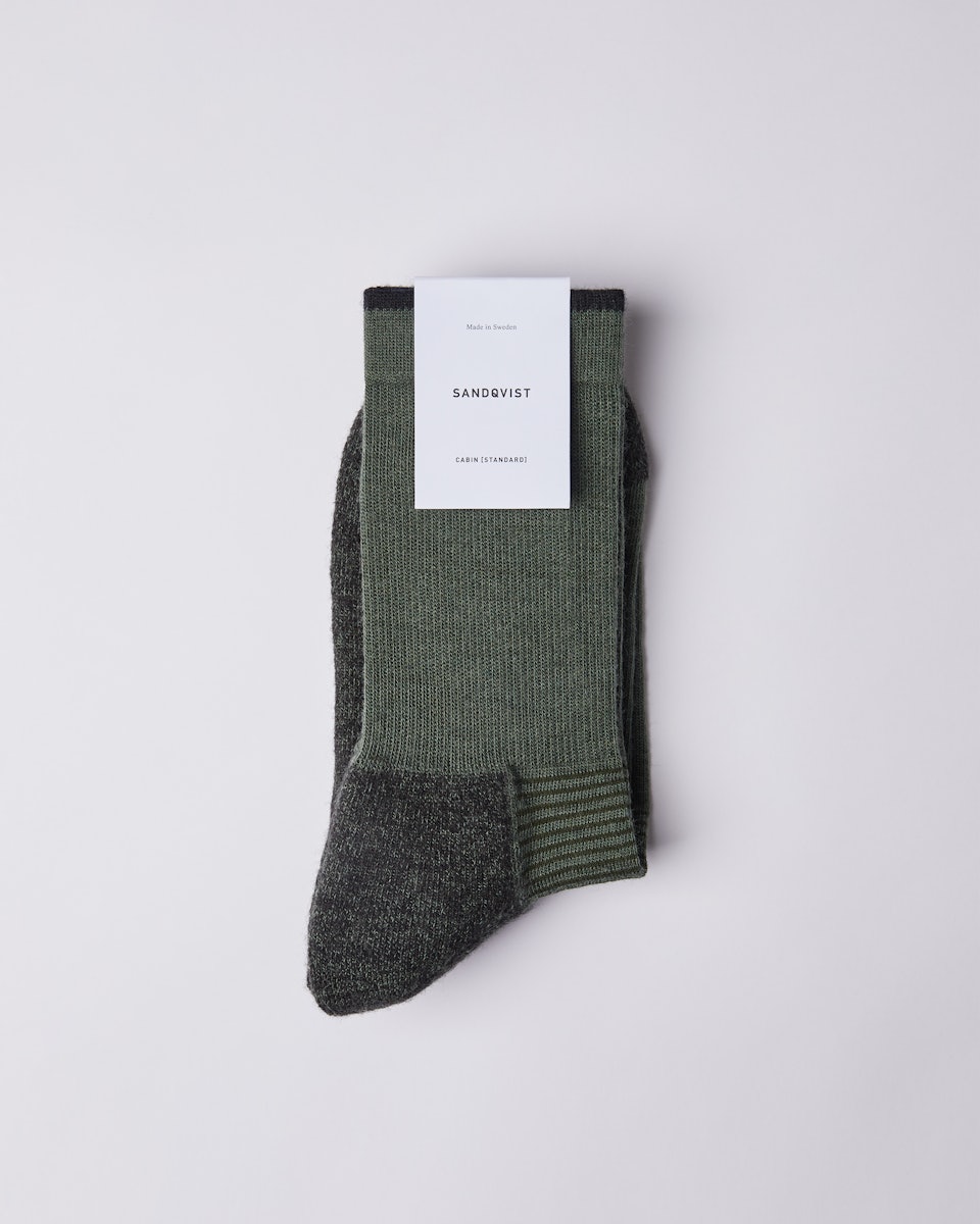 Wool Sock ist farbig green & green (1 oder 3)