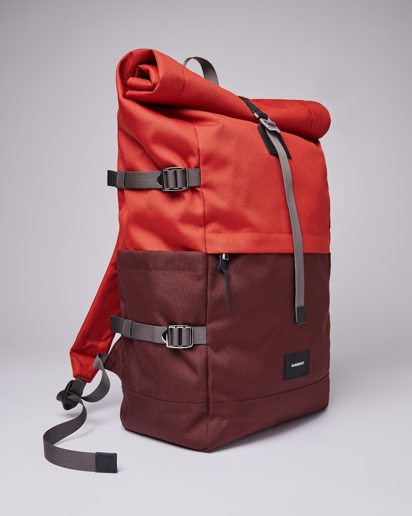 Bernt - Backpack - Multi Moss Red | Sandqvist 3