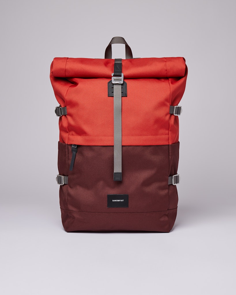 Bernt - Backpack - Multi Moss Red | Sandqvist