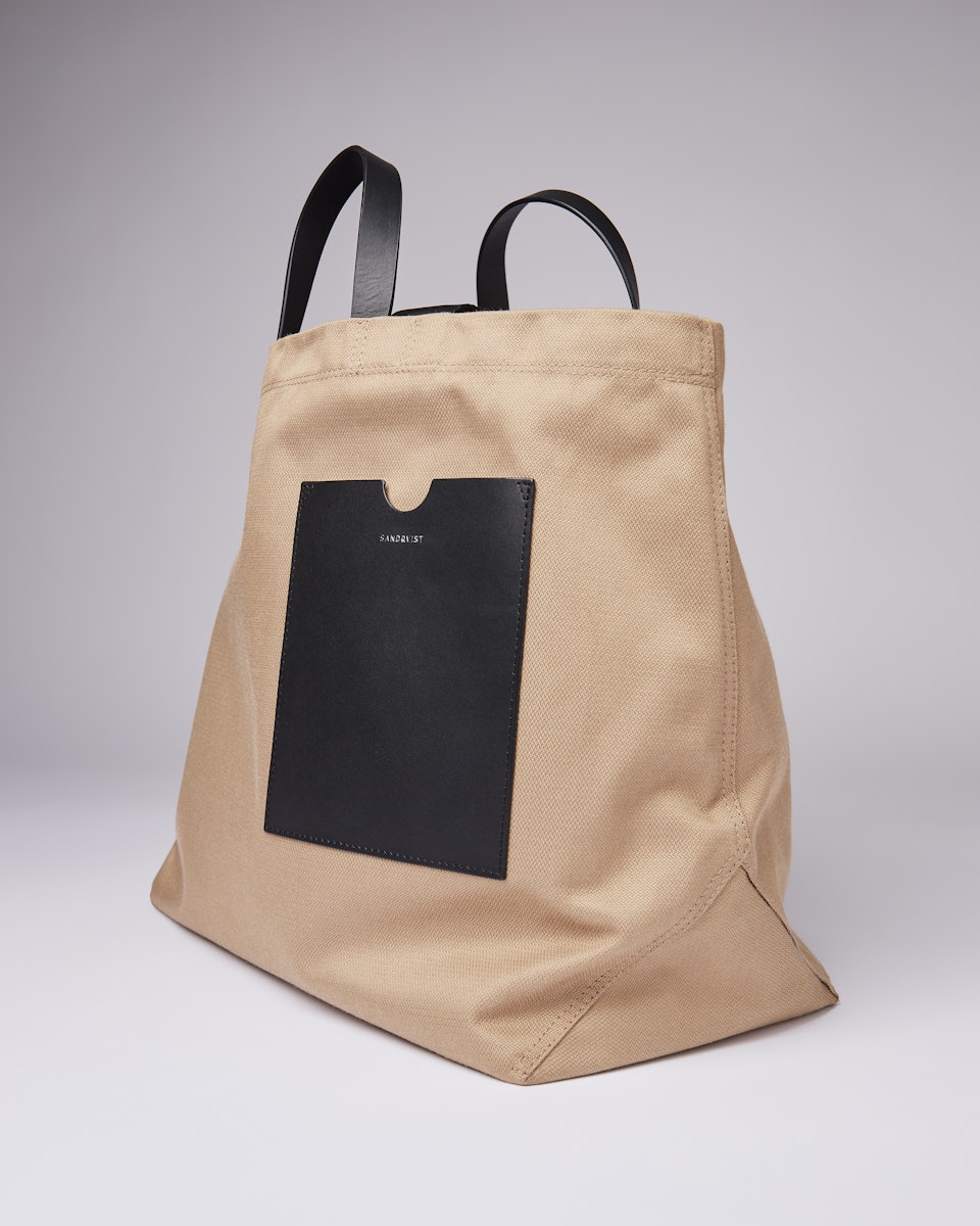 Agnes belongs to the category Tote bags and is in color black & beige (4 of 8)