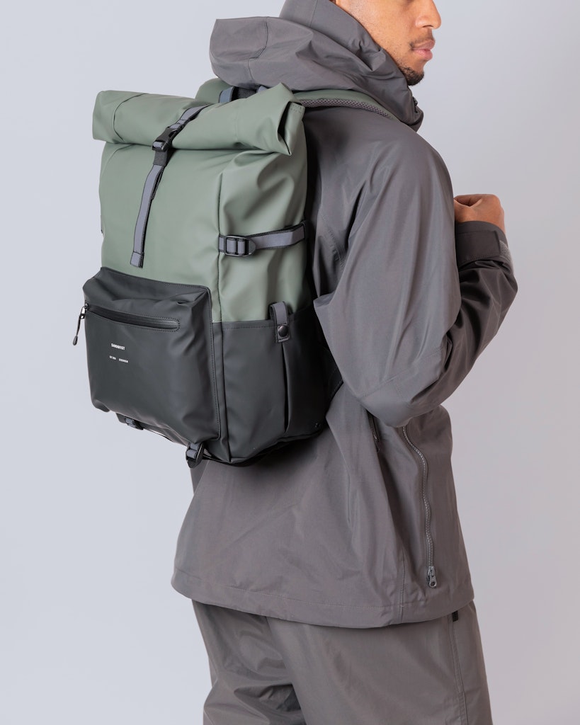 Ruben 2.0 - Backpack - Multi Black Lichen Green | Sandqvist 6