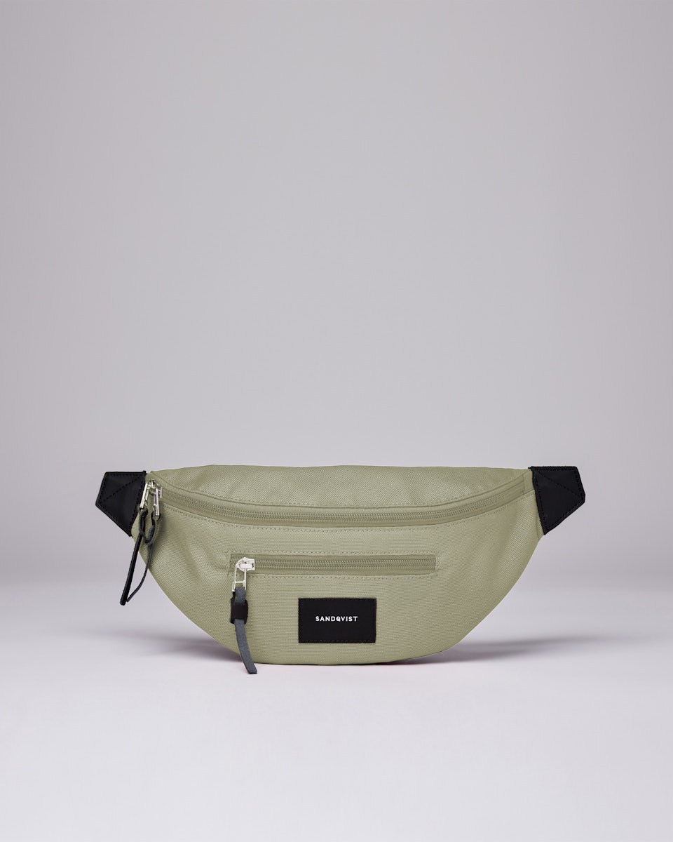 Aste belongs to the category Bum bags and is in color dew green & night grey (1 of 4)