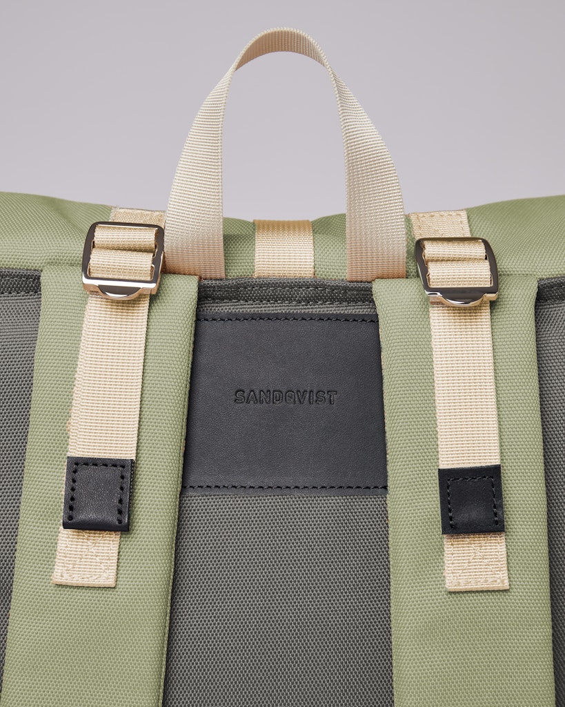 Bernt - Backpack - Multi Dew Green - Night Grey  | Sandqvist 1