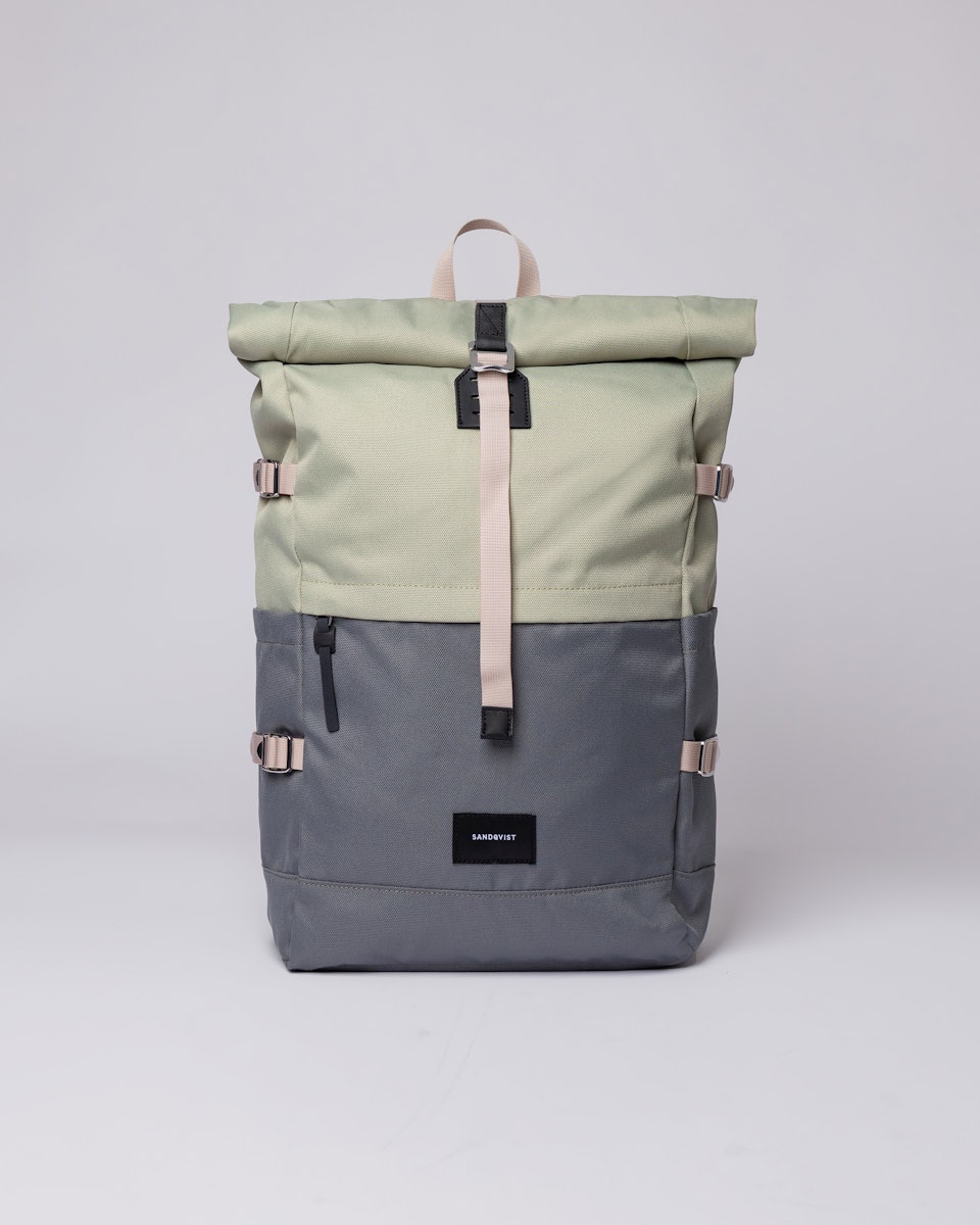 Bernt belongs to the category Backpacks and is in color dew green & night grey (1 of 9)