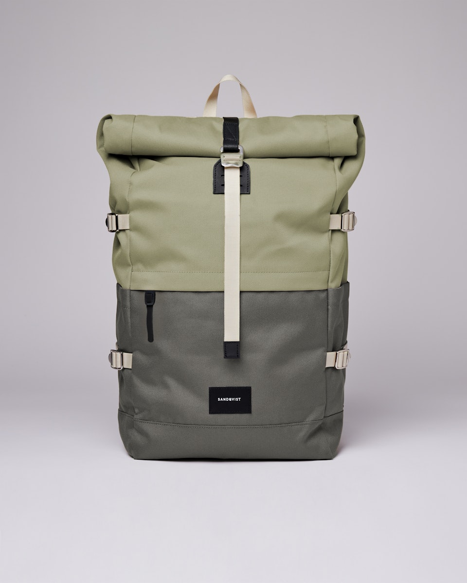 Bernt belongs to the category Backpacks and is in color dew green & night grey (1 of 8)