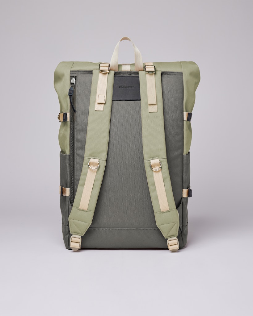 Bernt - Backpack - Multi Dew Green - Night Grey  | Sandqvist 2