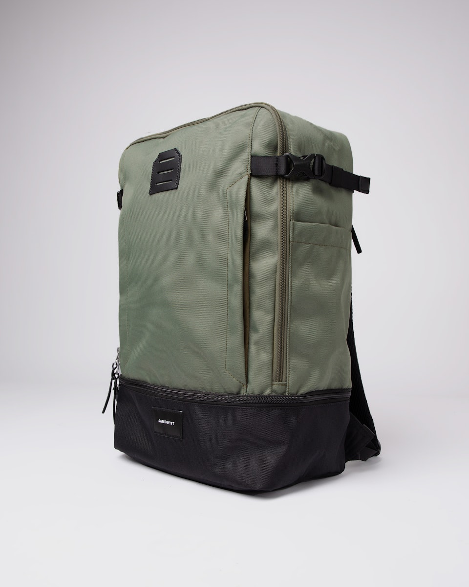Alde - Backpack - Multi Clover Green | Sandqvist