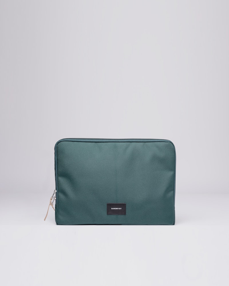 Laptop sleeve belongs to the category Laptop cases and is in color deep green