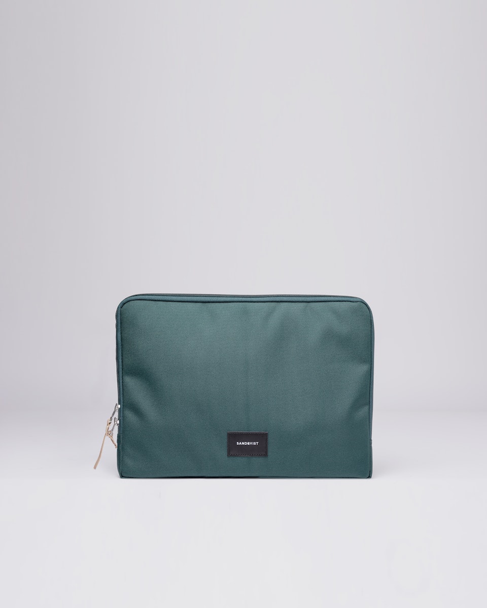 Laptop sleeve belongs to the category Laptop cases and is in color deep green (1 of 4)