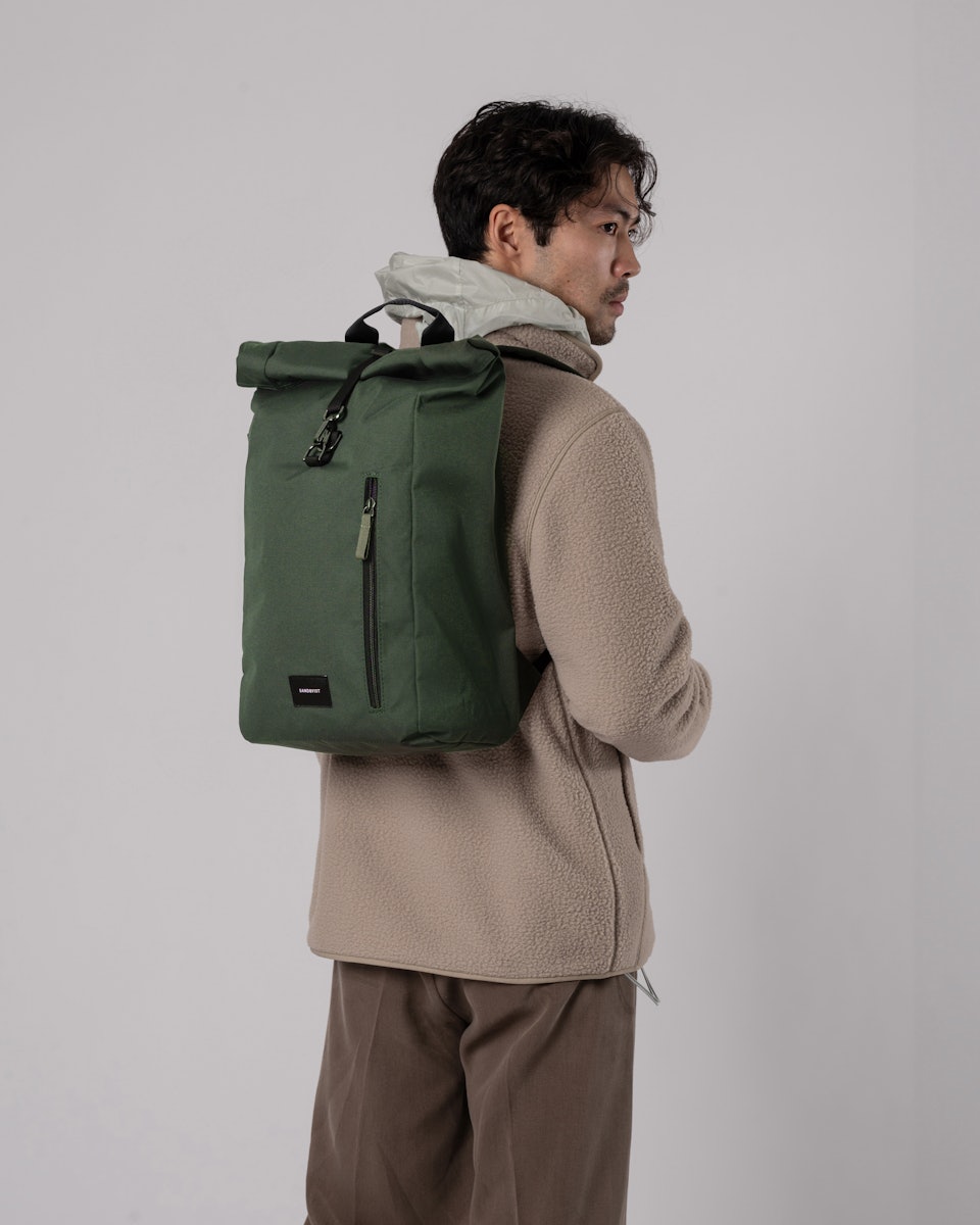 Dante vegan belongs to the category Backpacks and is in color dawn green with black webbing (8 of 9)