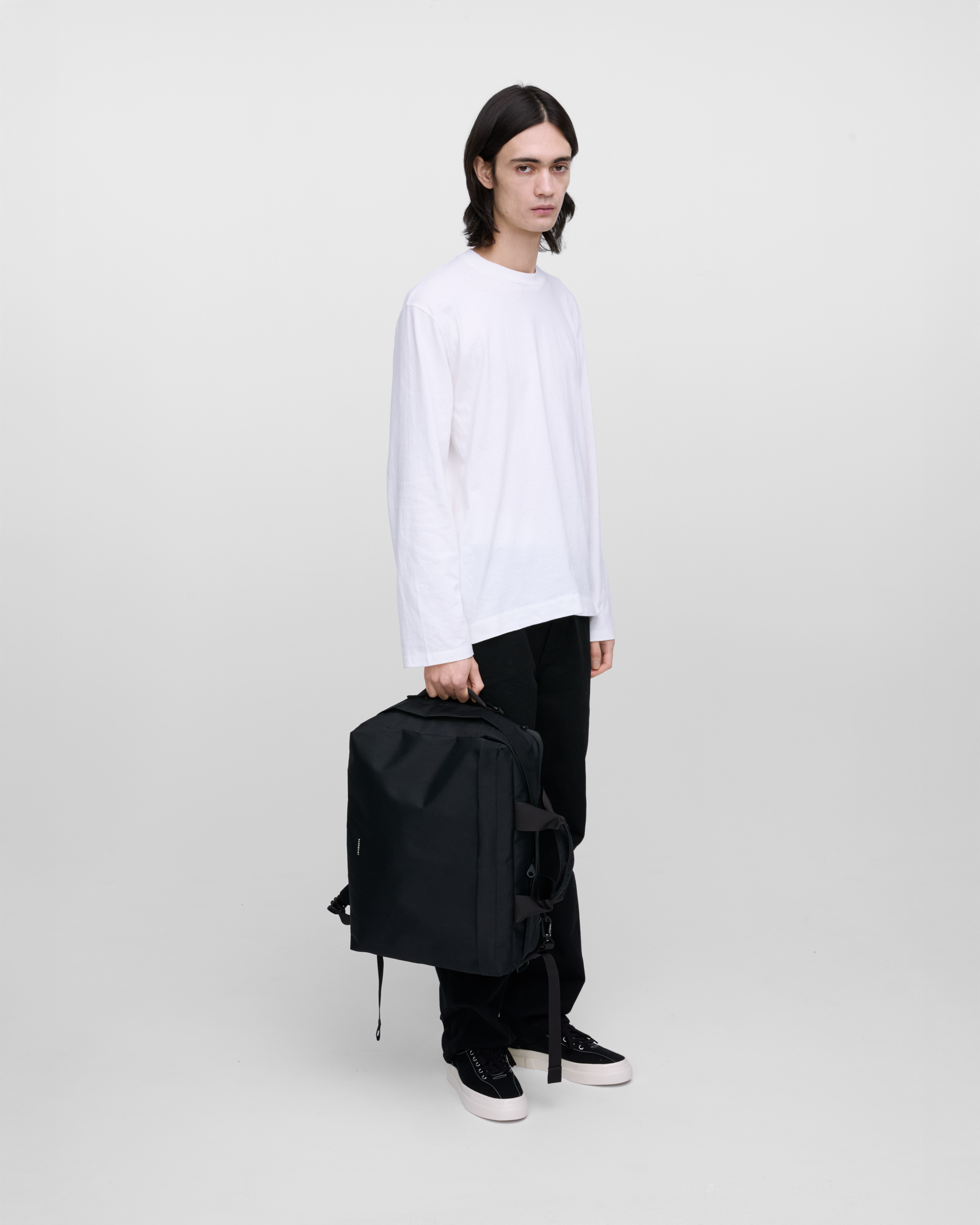 Mサイズ／3way BAG／black leather GO 3-Way Bag M | Backpack & Travel bag | Sandqvist