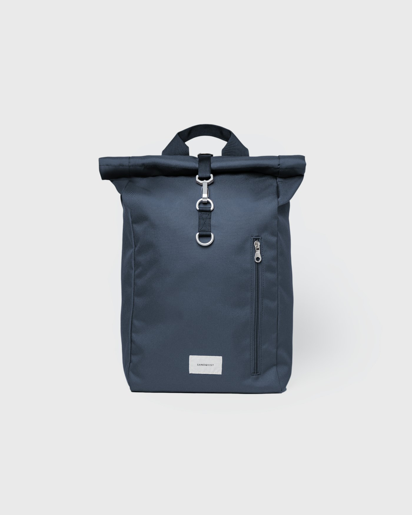 GROUND Rolltop Backpack L is in color navy (1 of 9)