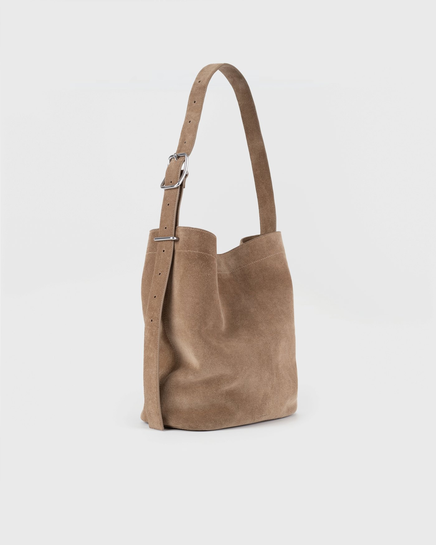 LEATHER Shopper Bag ist farbig taupe (3 oder 6)