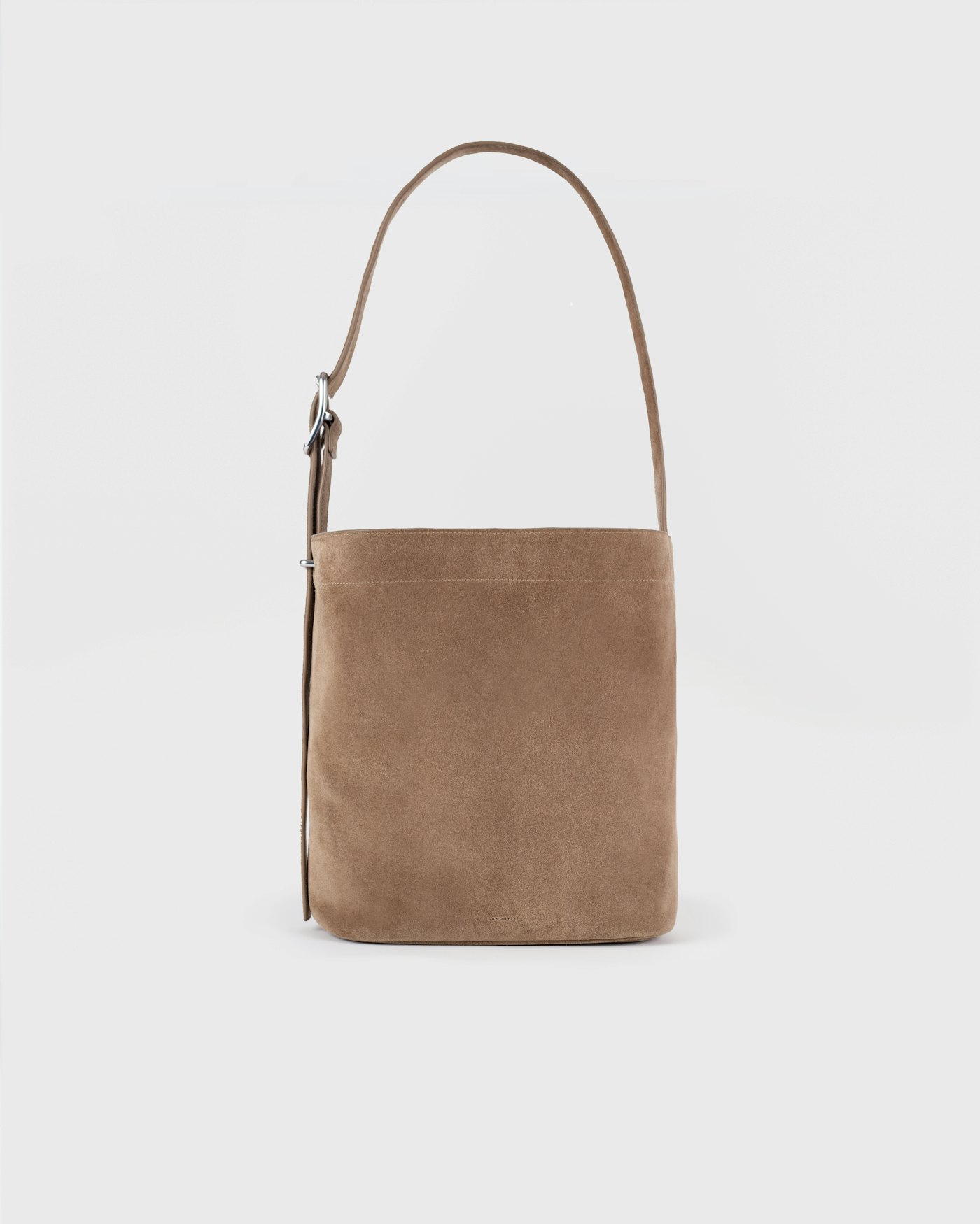 LEATHER Shopper Bag ist farbig taupe (1 oder 6)